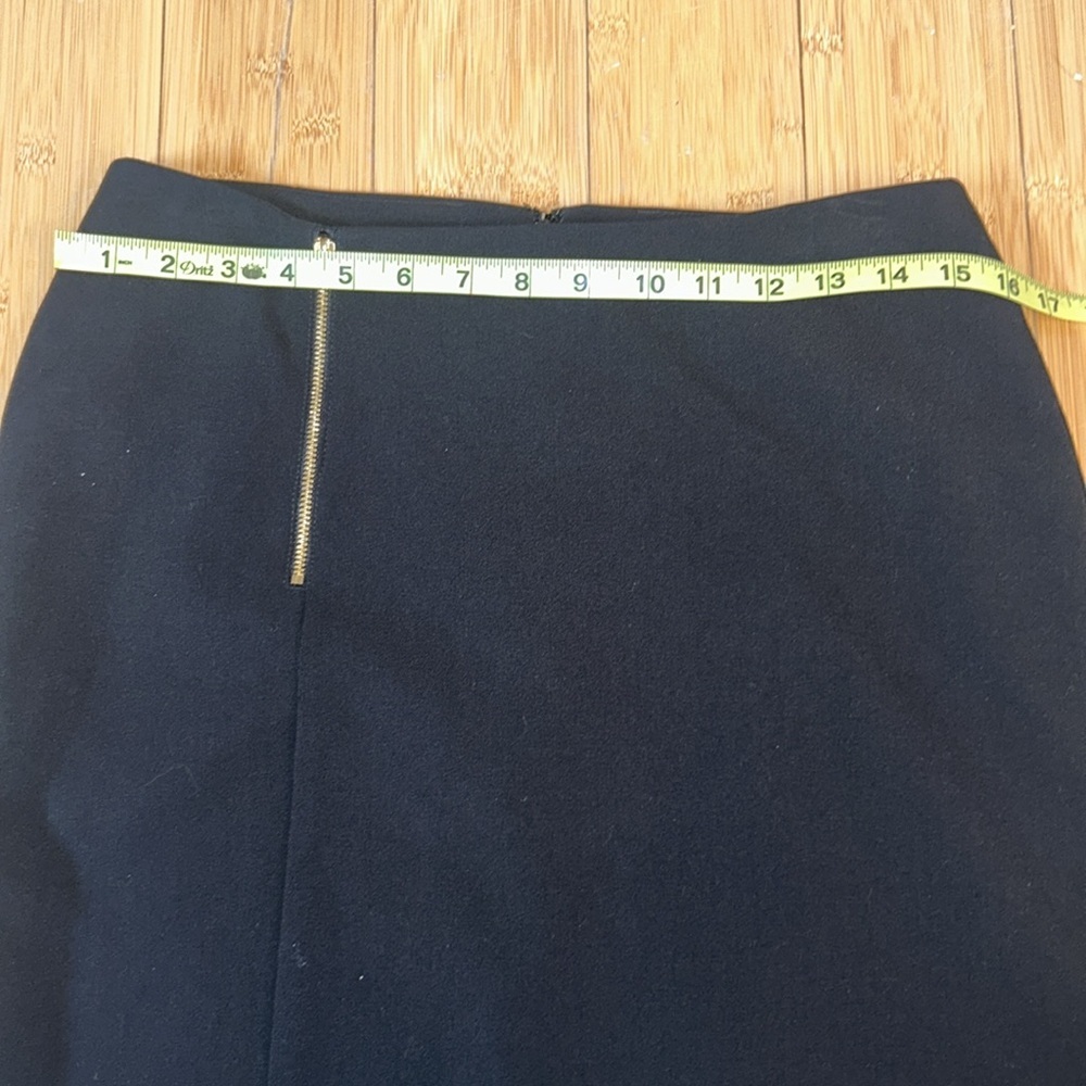 Calvin Klein Black Pencil Skirt with Gold Embellishments size 6 - Picture 7 of 10